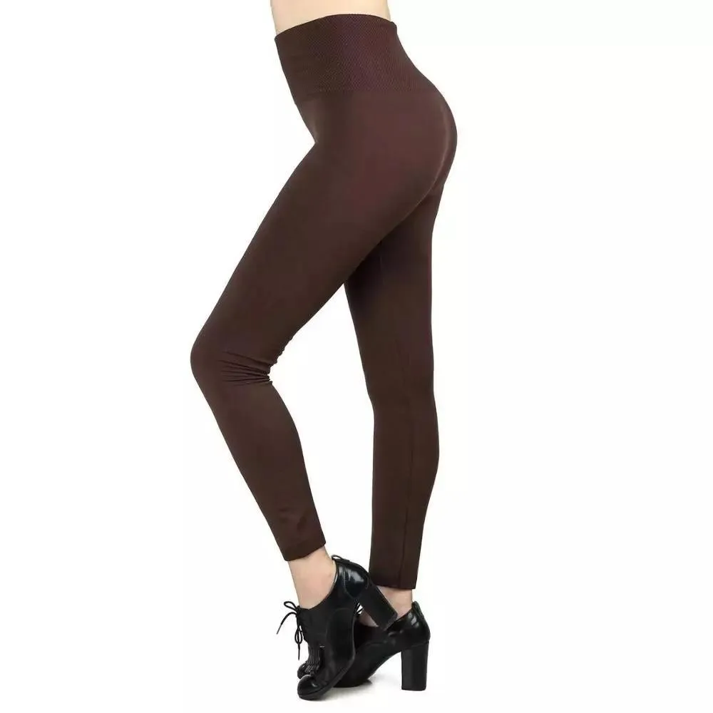 2 Pack Women‚Äôs Fleece Lined Leggings High Waist Stretchy warm Leggings one size