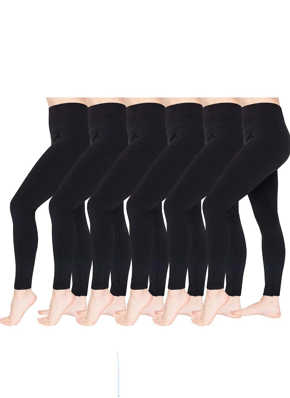 2 Pack Women‚Äôs Fleece Lined Leggings High Waist Stretchy warm Leggings one size