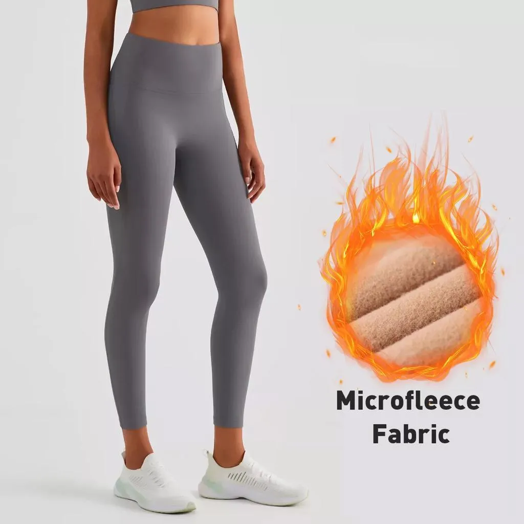 2 Pack Women‚Äôs Fleece Lined Leggings High Waist Stretchy warm Leggings one size