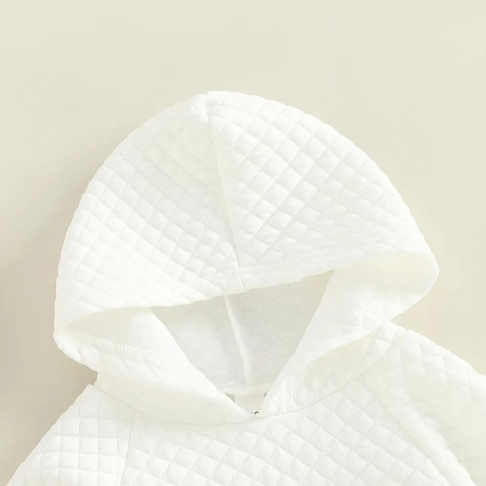 Autumn Winter Infant Solid Color Hooded Silk Cotton Thick Romper Wholesale Baby Clothes
