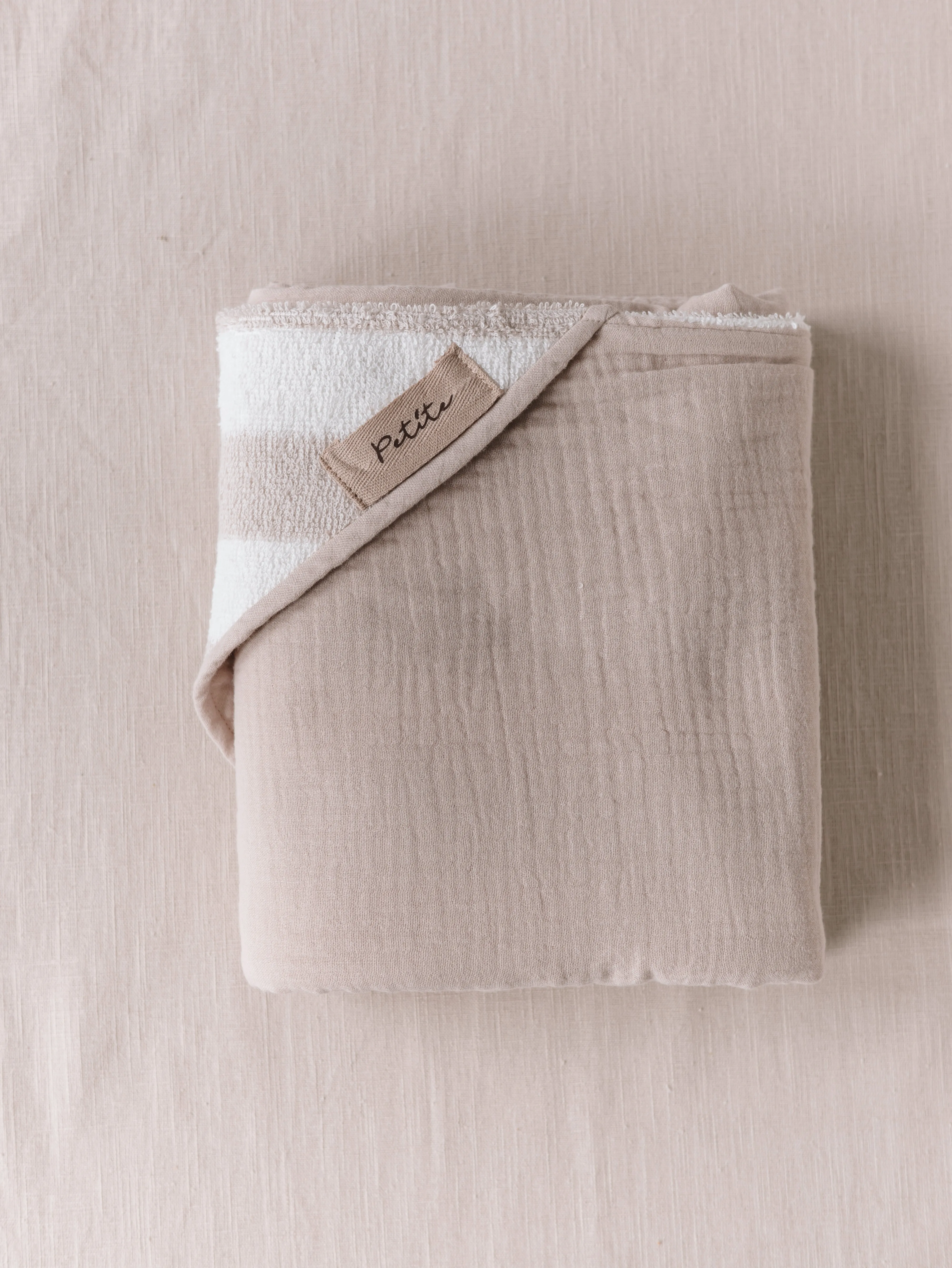 Baby Hooded towel  /  stripes