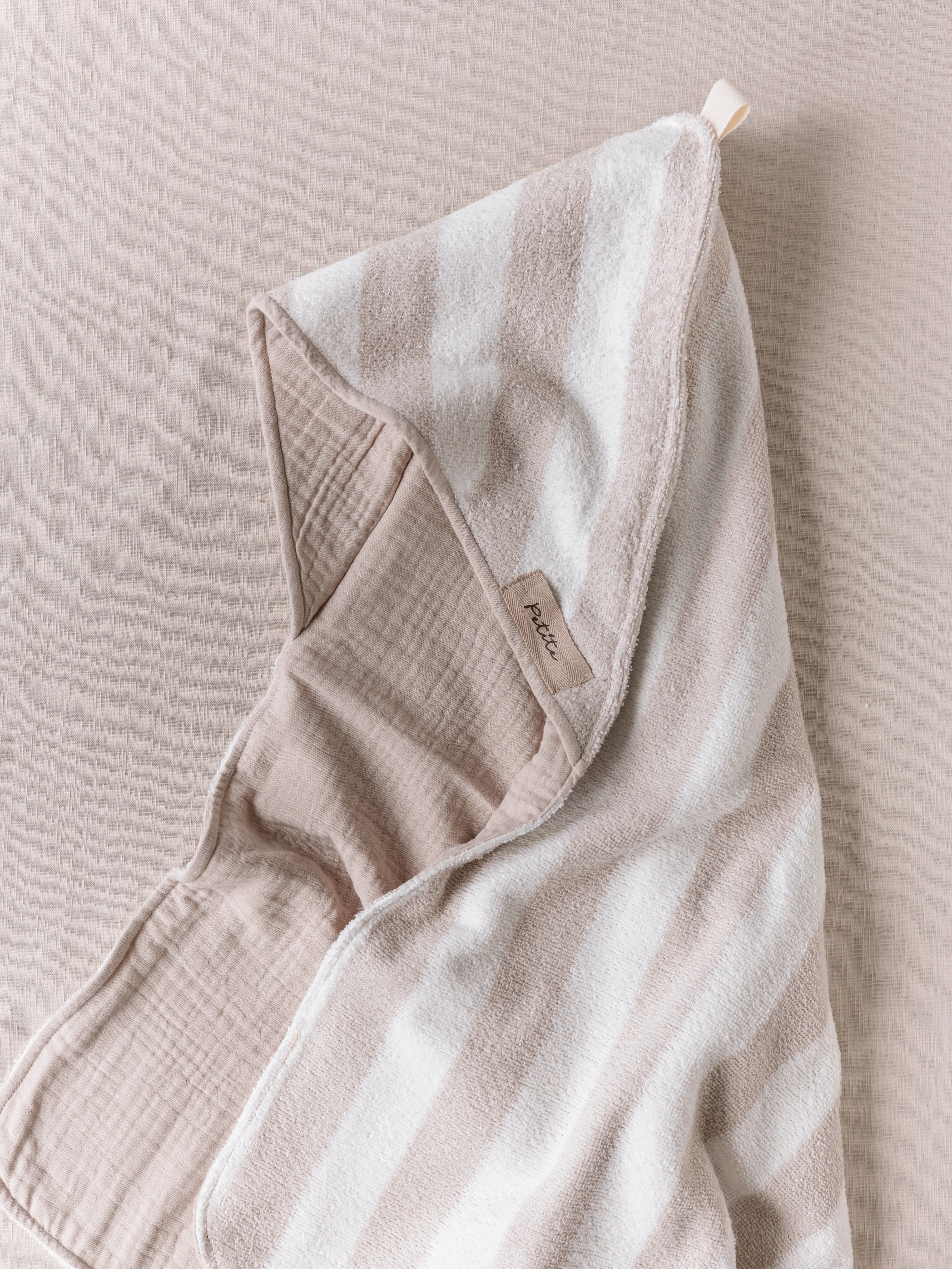 Baby Hooded towel  /  stripes