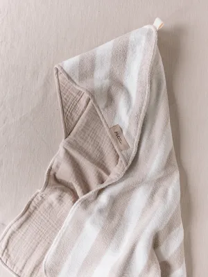 Baby Hooded towel  /  stripes