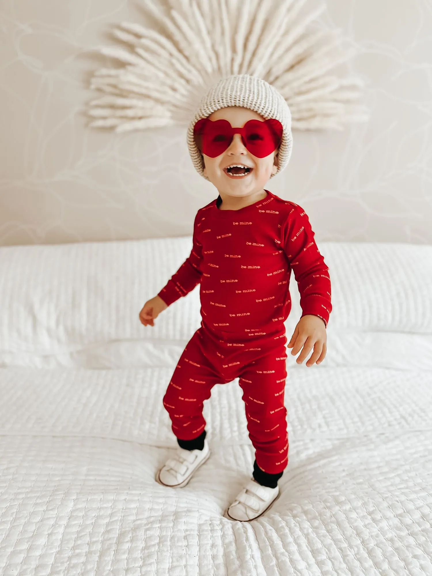 Be Mine Organic Long Sleeve Pajamas