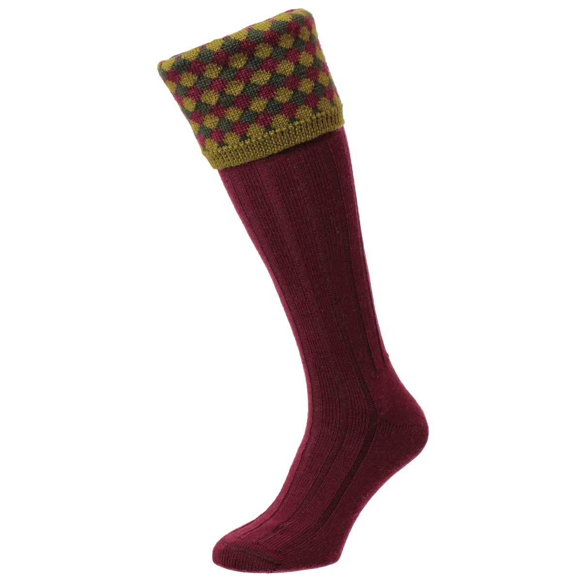Bisley Hadleigh Diamond Harlequin Shooting Socks