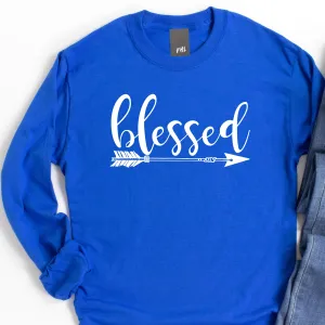 blessed Arrow Plus Size Long Sleeve Shirt - Several Colors Available