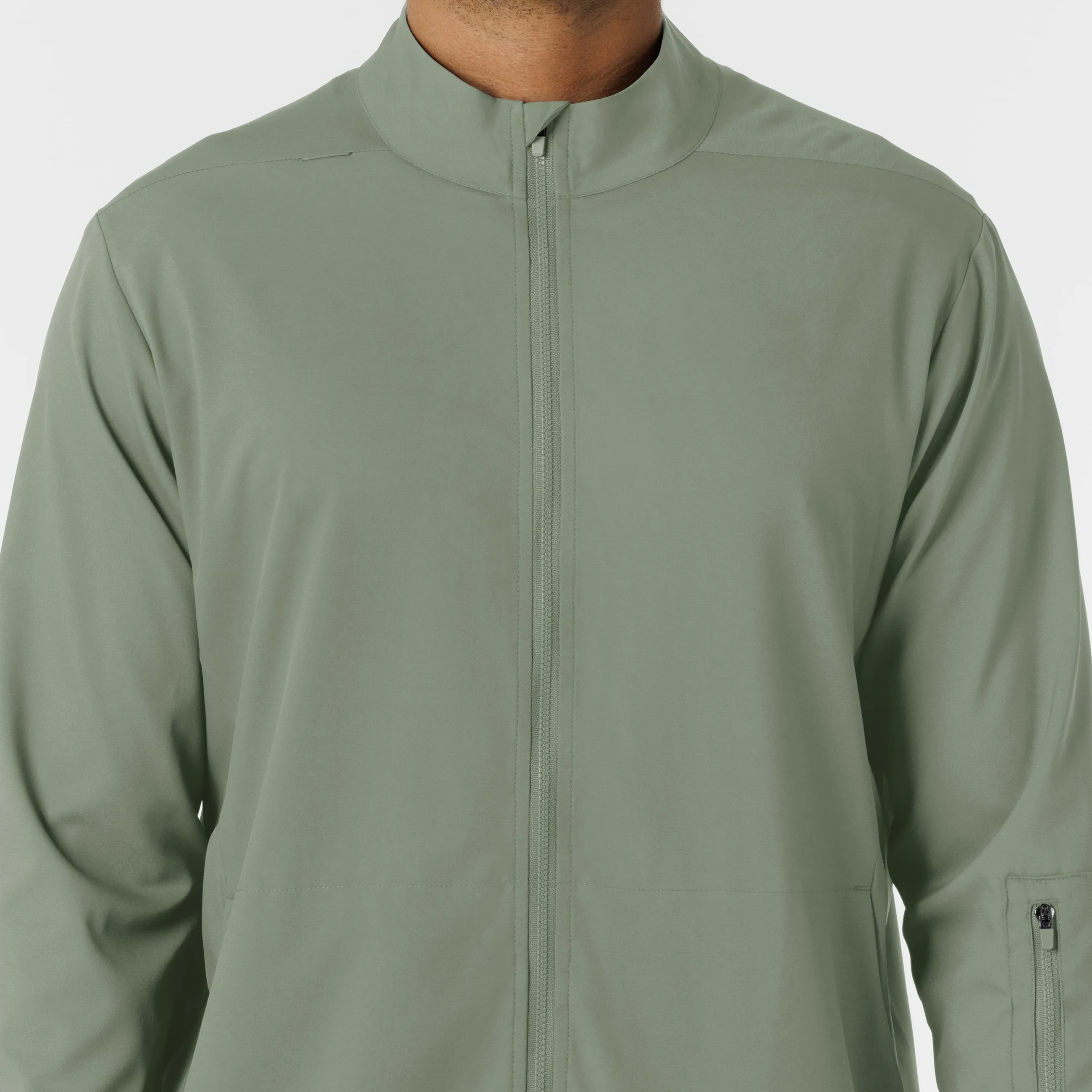Boundless Men's Warm Up Scrub Jacket - Sage