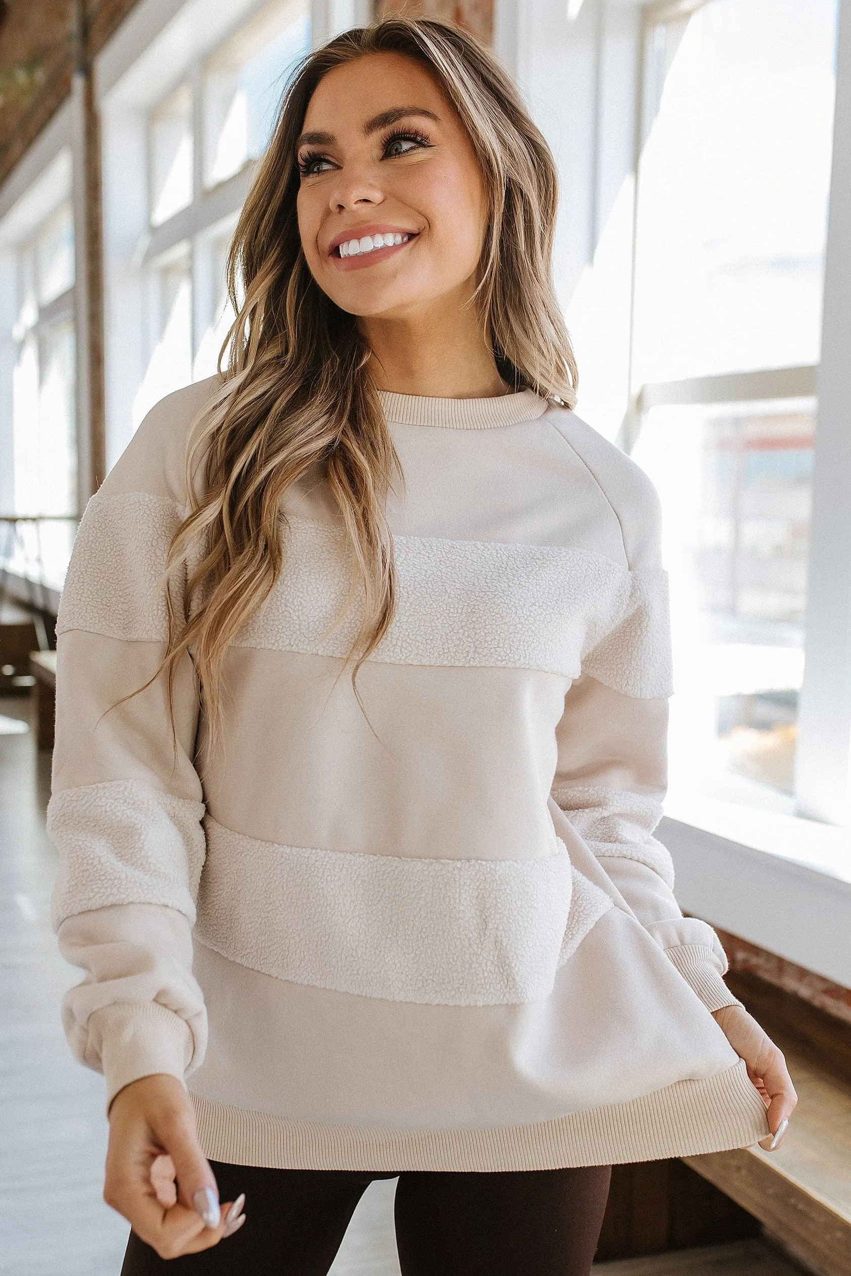 Calla Patchwork Pullover Sweatshirt | S-XL | PRE ORDER