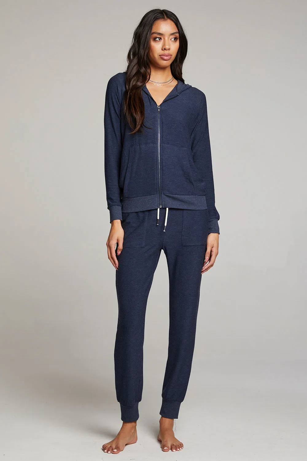 Canopy Long Sleeve Raglan Zip Up Hoodie