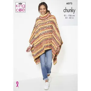 Cardigan & Poncho Knitted in King Cole Nordic Chunky