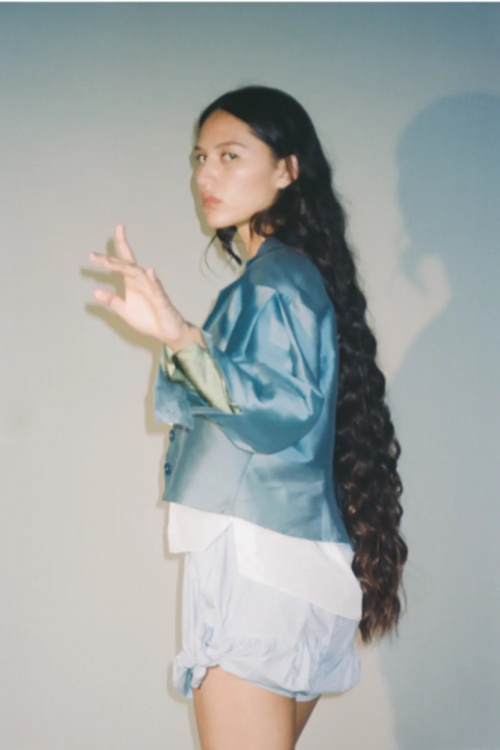 Chelsea Mak - Bianca Blouse: Blue