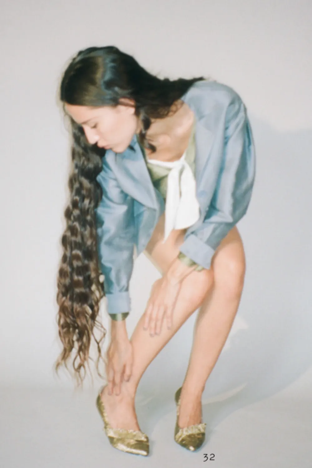 Chelsea Mak - Bianca Blouse: Blue