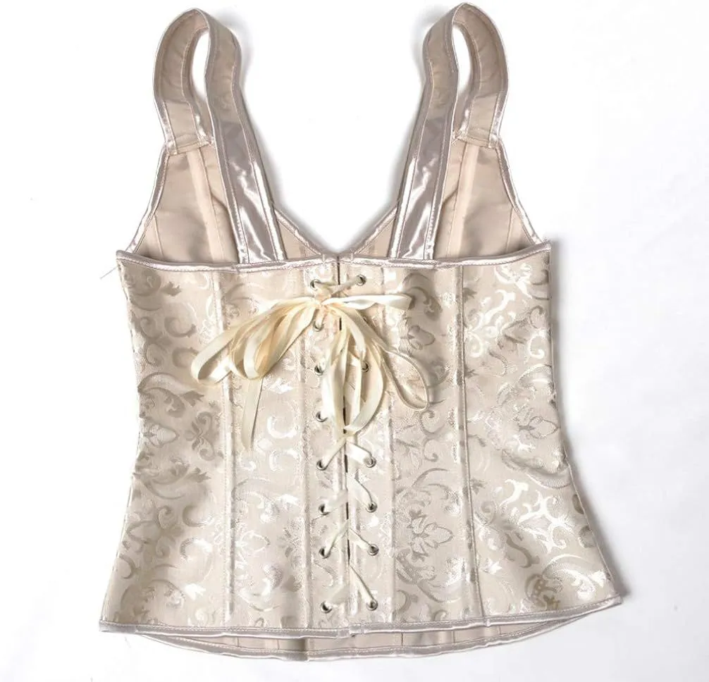Corsets for Women Steampunk Gothic Shoulder Straps Tank Corsets Victorian Bustier Top