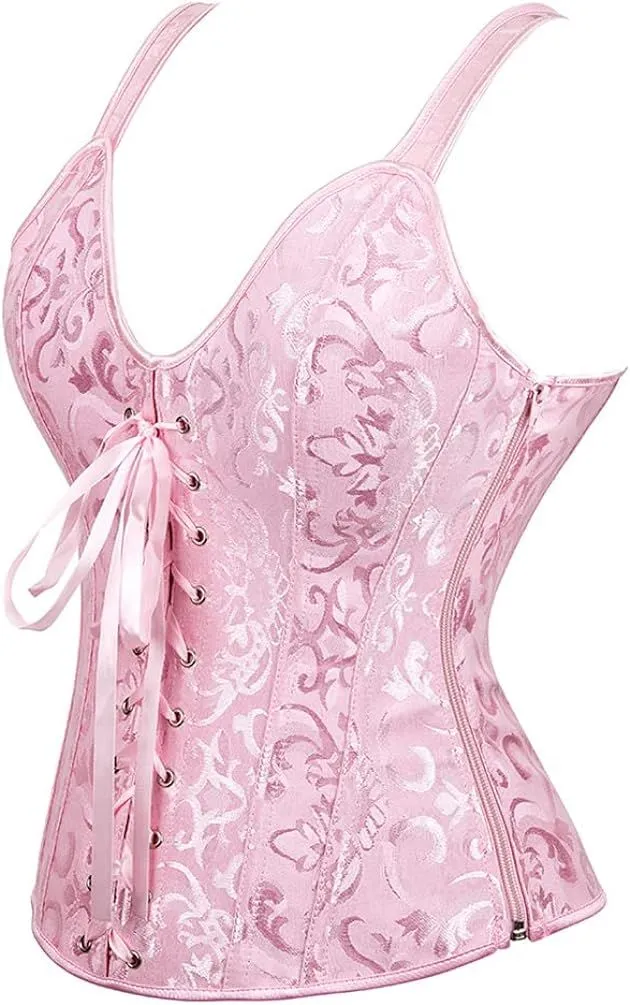 Corsets for Women Steampunk Gothic Shoulder Straps Tank Corsets Victorian Bustier Top