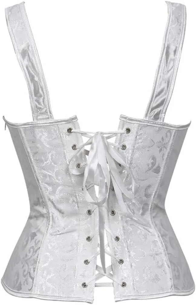Corsets for Women Steampunk Gothic Shoulder Straps Tank Corsets Victorian Bustier Top