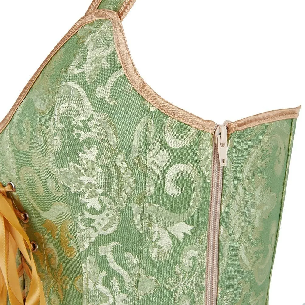 Corsets for Women Steampunk Gothic Shoulder Straps Tank Corsets Victorian Bustier Top