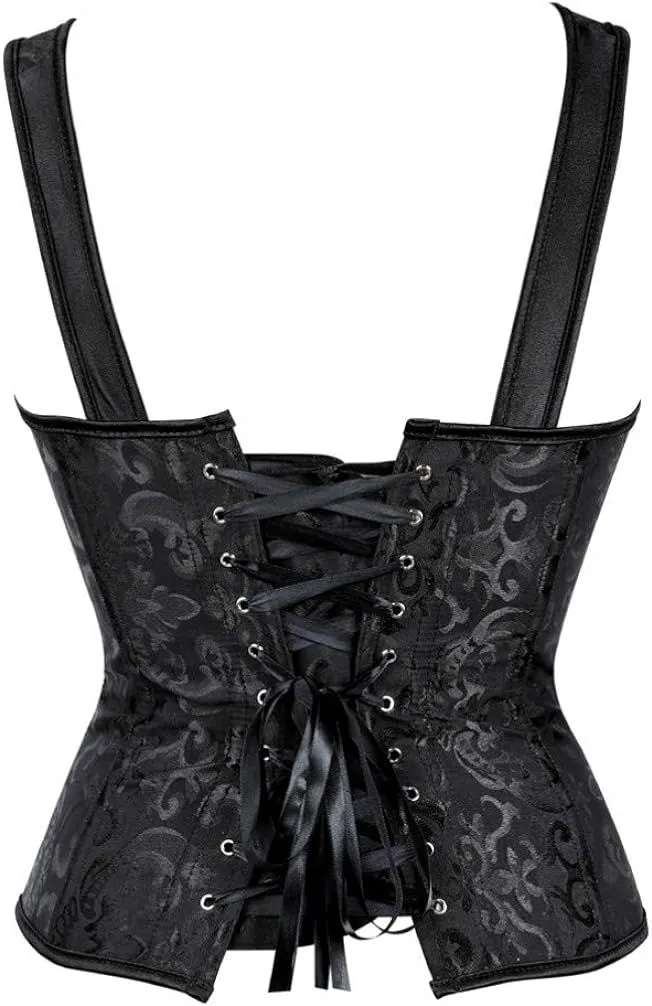 Corsets for Women Steampunk Gothic Shoulder Straps Tank Corsets Victorian Bustier Top
