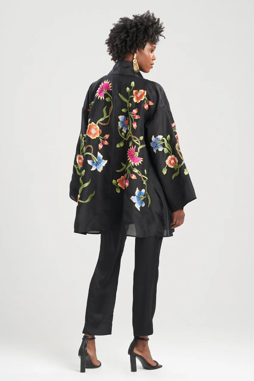 Couture Silk Organza Embroidered Wrap