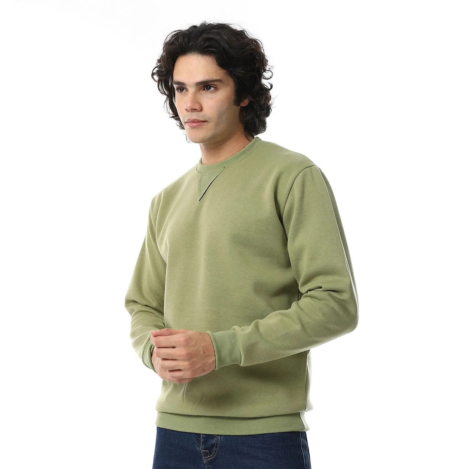 Cozy Casual British Sweatshirt - Red Circle