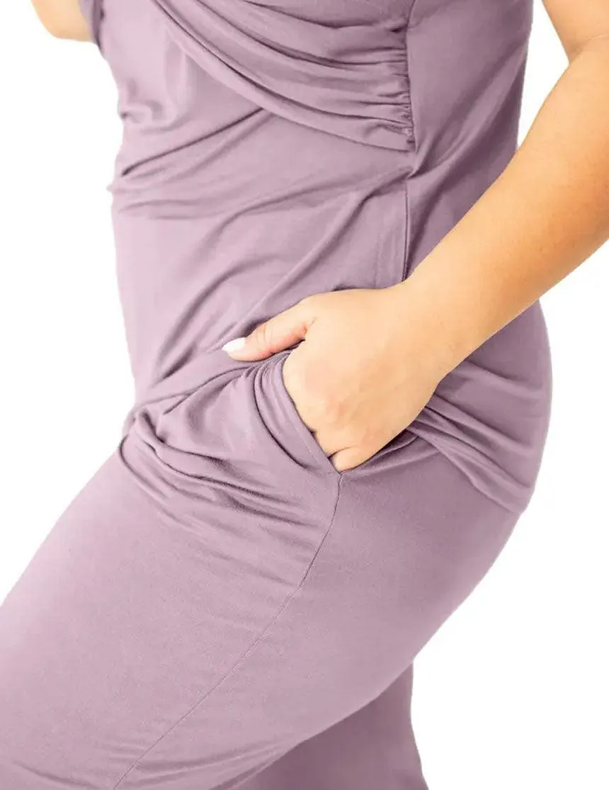 Davy Ultra Soft Maternity & Nursing Pajamas | Mauve