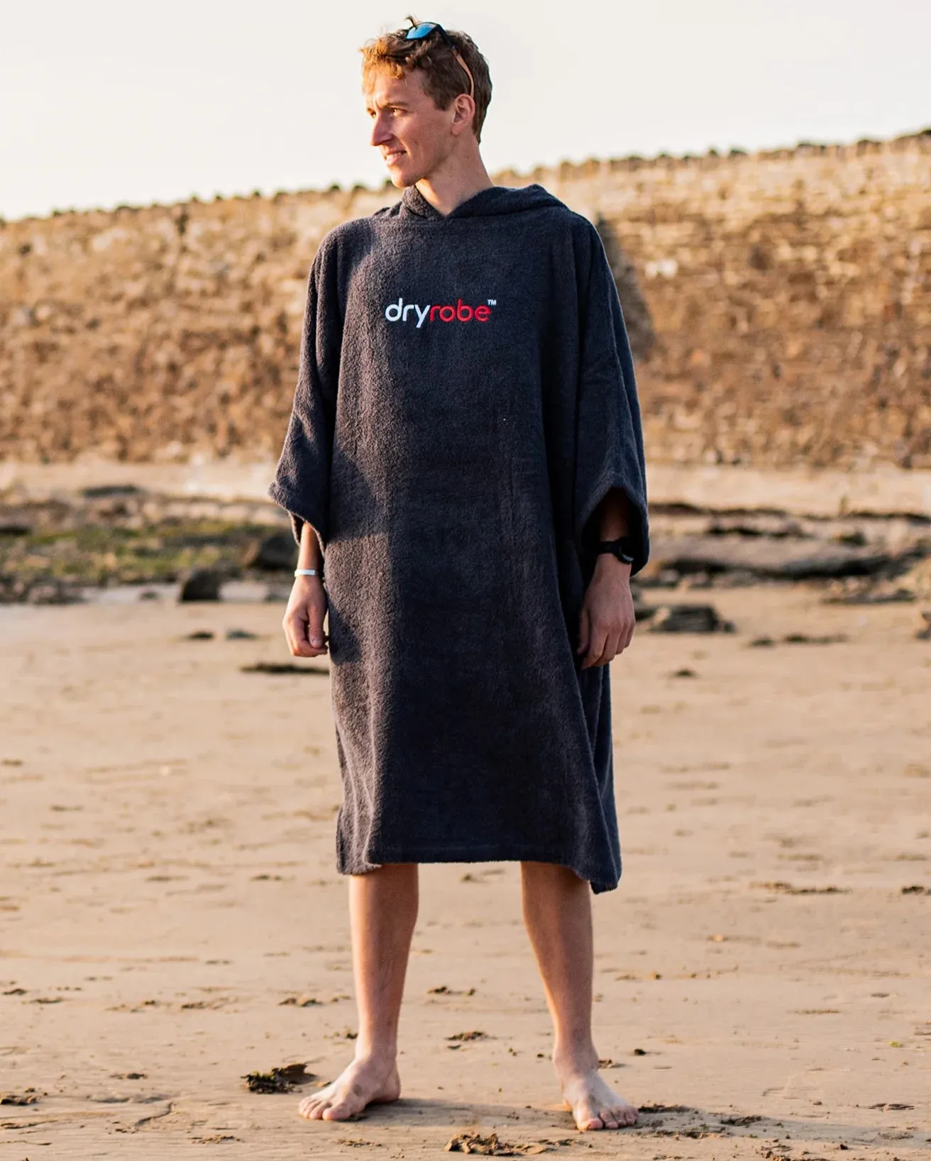Dryrobe Organic Towel Changing Robe - Navy Blue