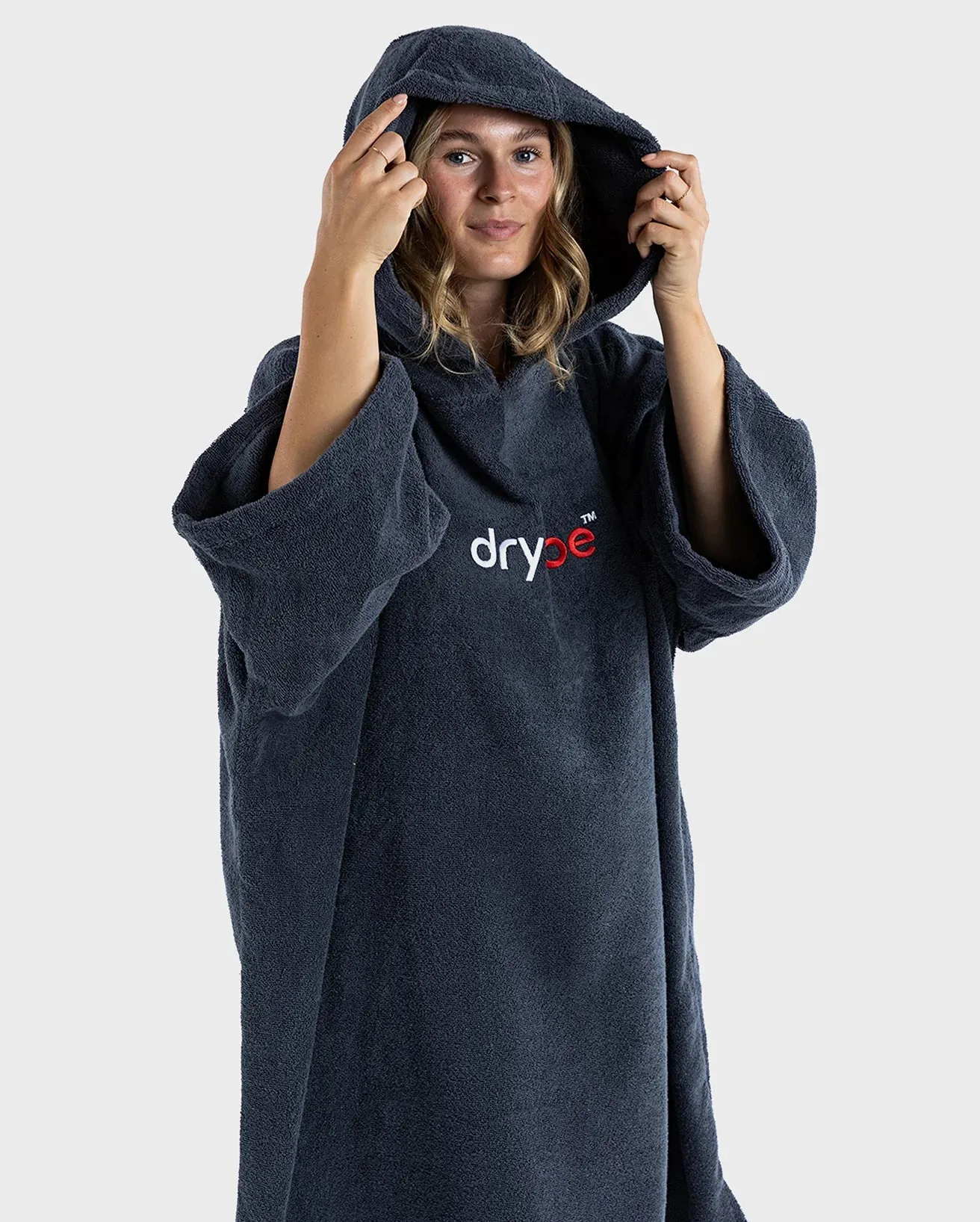 Dryrobe Organic Towel Changing Robe - Navy Blue