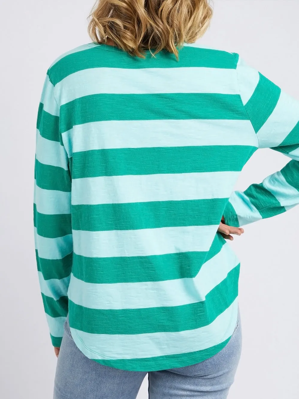 ELM SPRITZ STRIPE LONG SLEEVE TEE