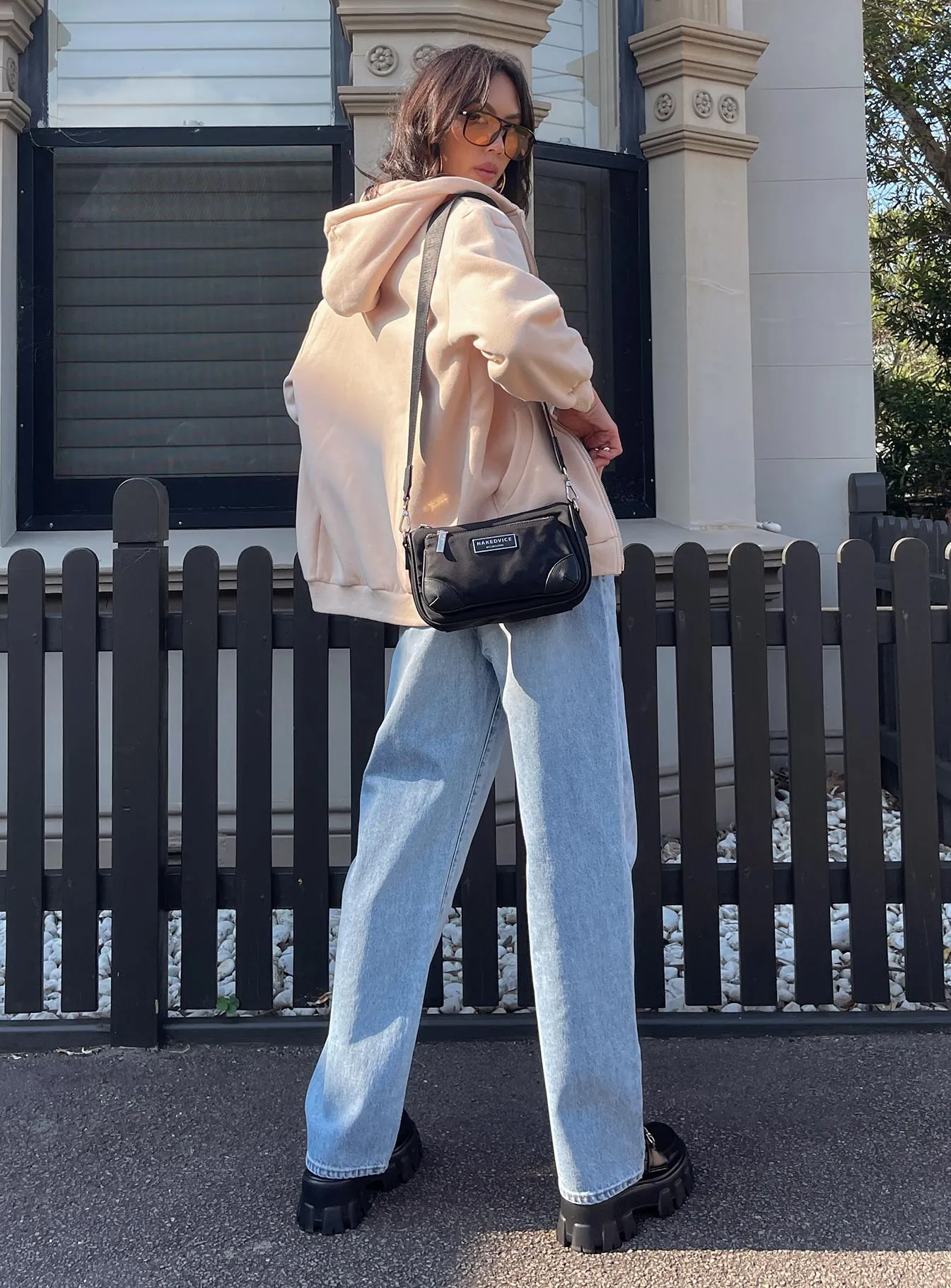 Florida  Zip Up Sweatshirt Cream