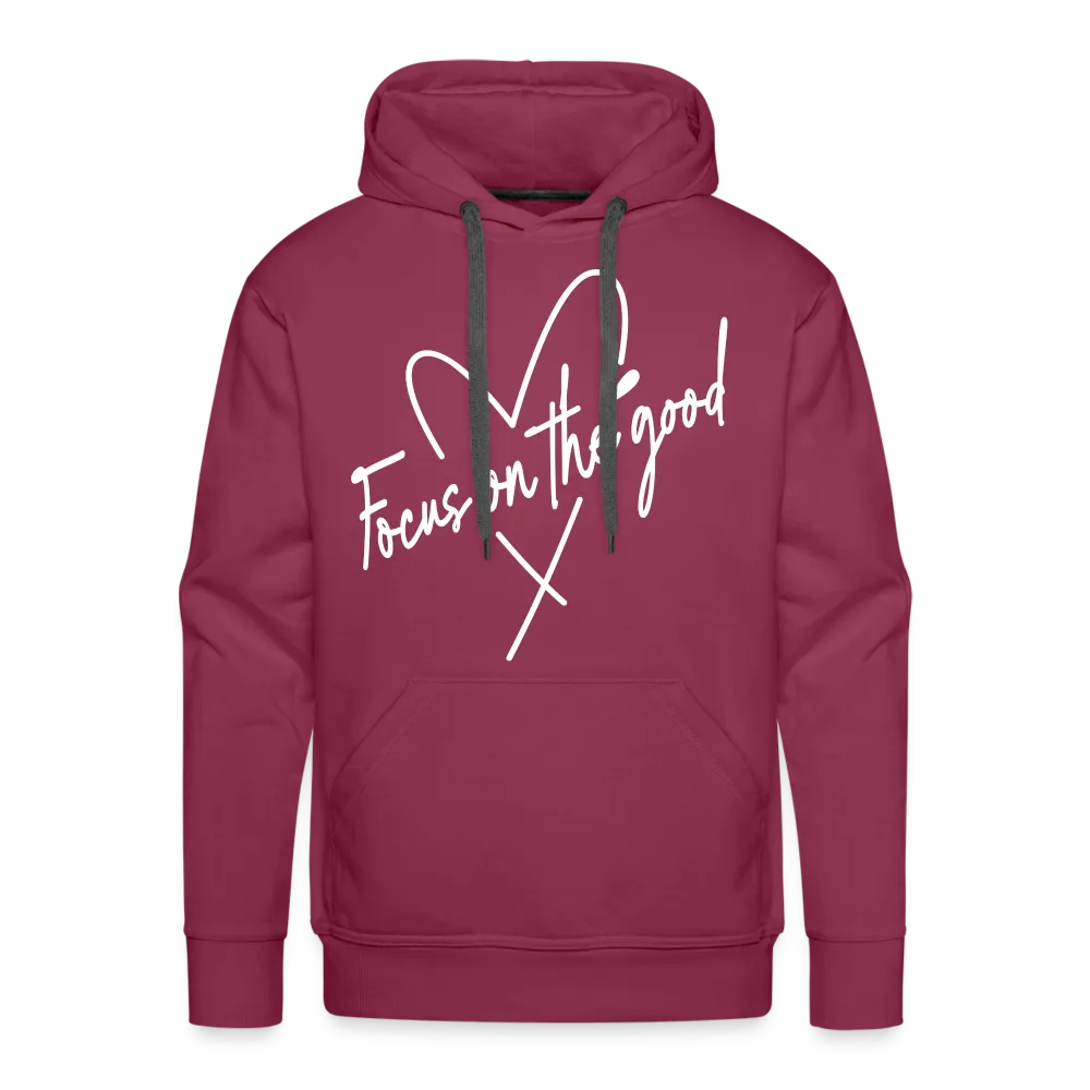 Focus on the Good : Men’s Premium Hoodie (White Letters)