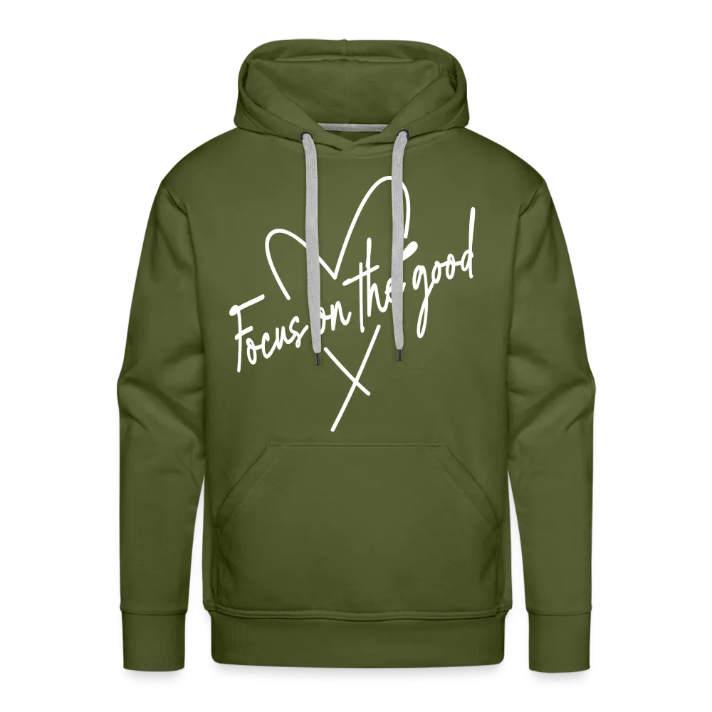 Focus on the Good : Men’s Premium Hoodie (White Letters)