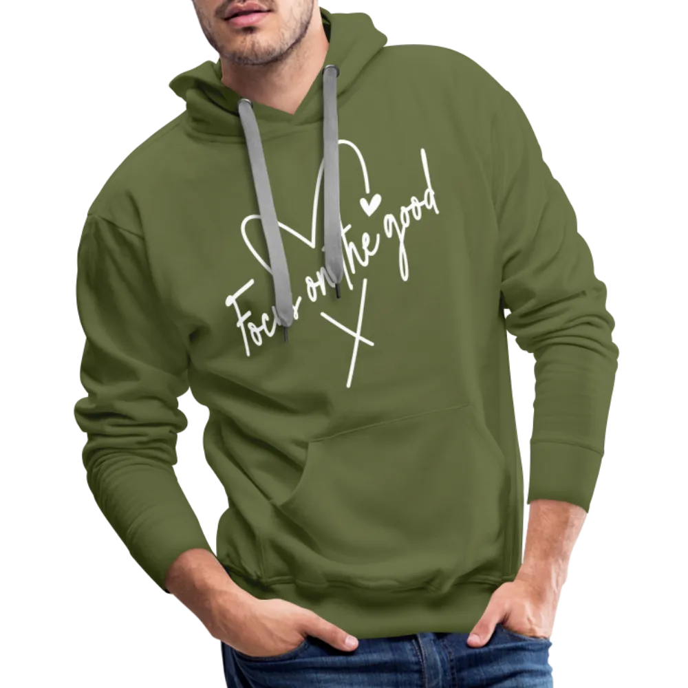 Focus on the Good : Men’s Premium Hoodie (White Letters)