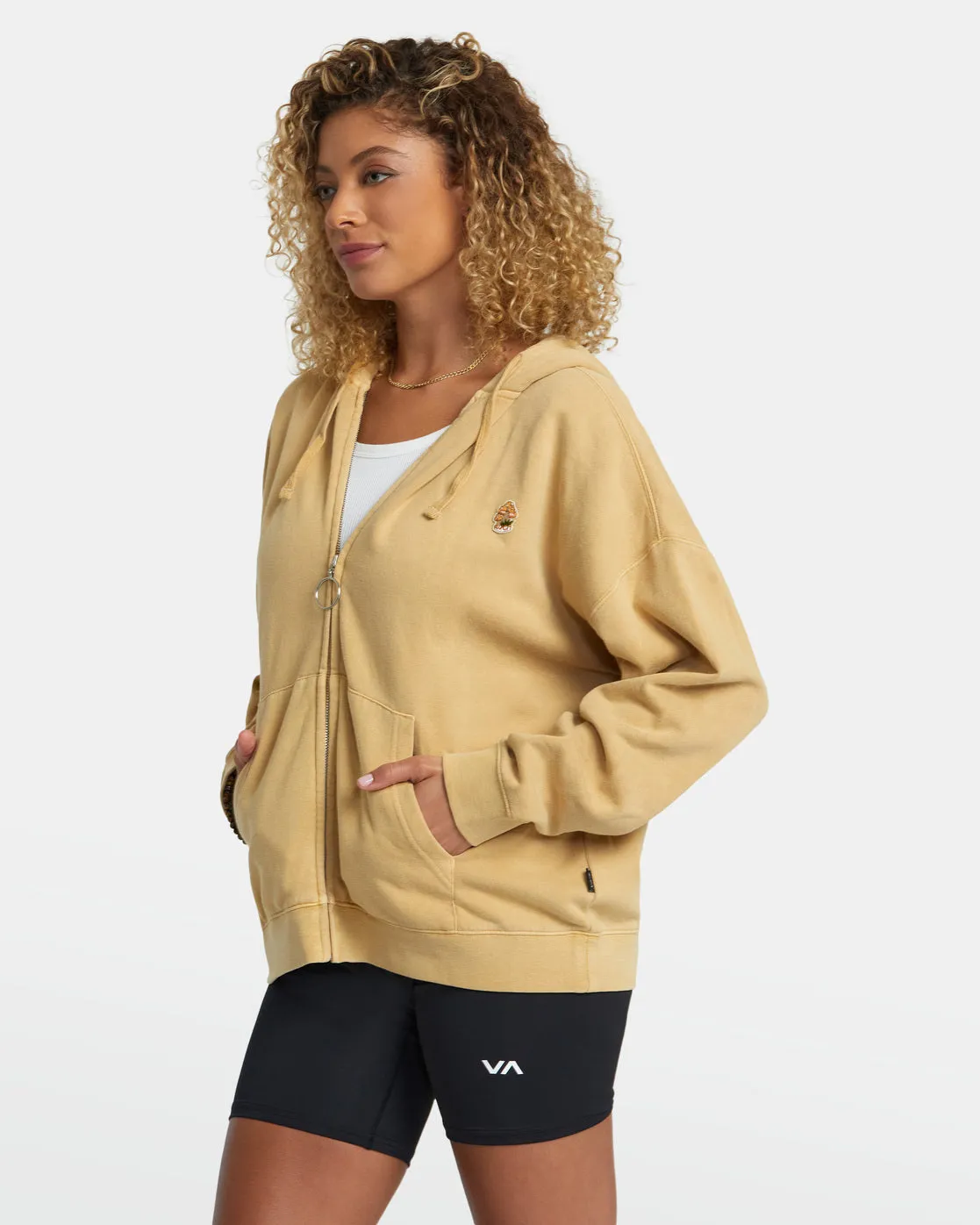 Fungi Zip Hoodie - Straw