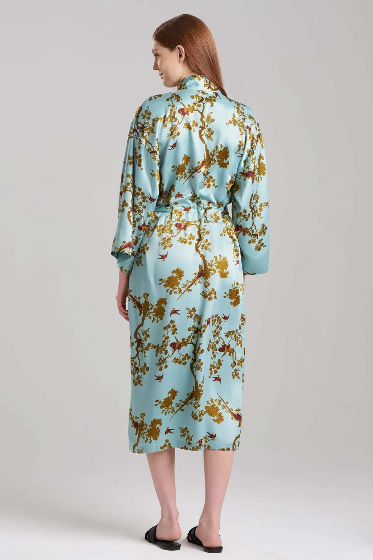 Garden Melody Satin Robe