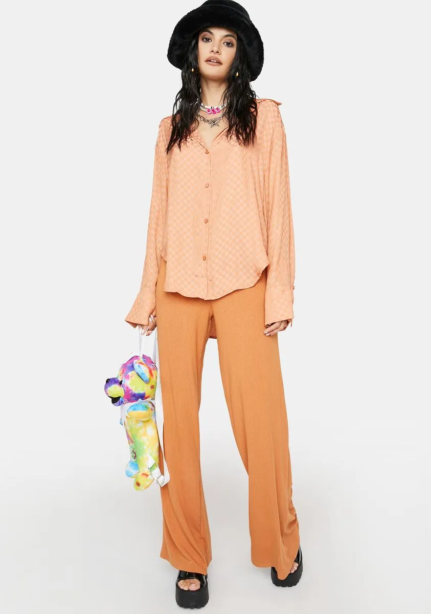 Go With The Flow Checkered Shirt