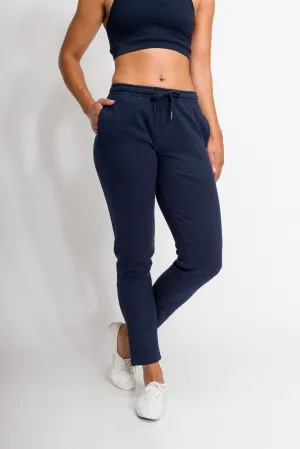 Gwen | Women's Bubble Knit Elastic Waist Band Sweatpants