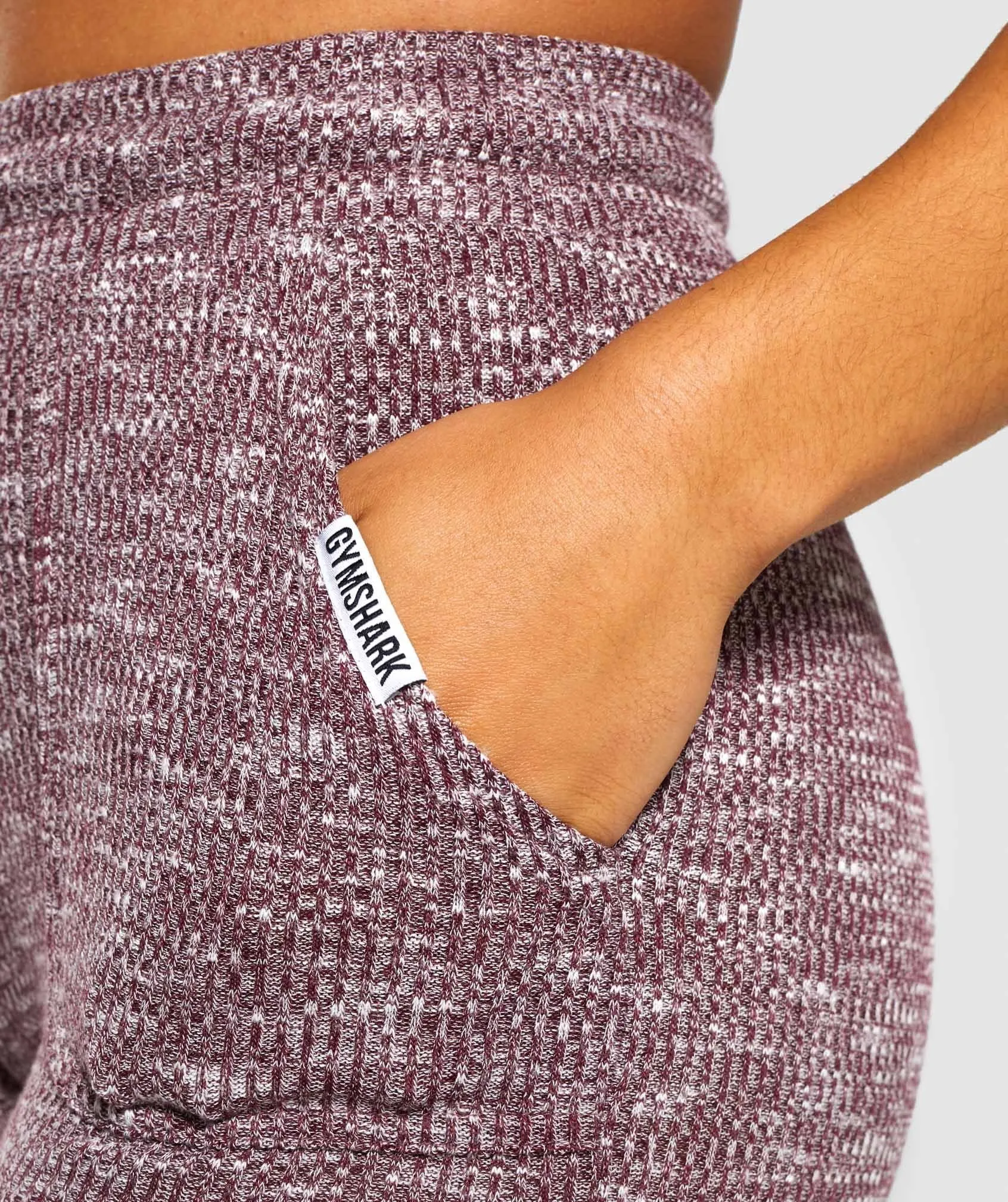 Gymshark Slounge Leggings - Berry Red Marl