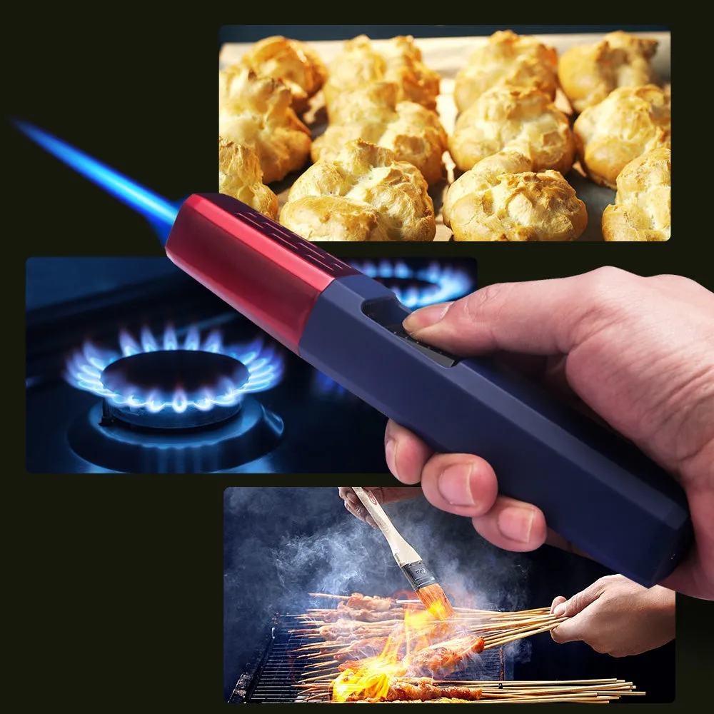 HONEST Torch Lighter Refillable Pen Torch Lighter Adjustable Jet Flame Butane Lighter for Grill BBQ Candle Camping