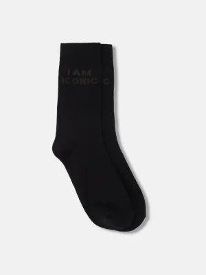 Iconic Men Multicolor Solid Calf Length Socks (Pack Of 1)