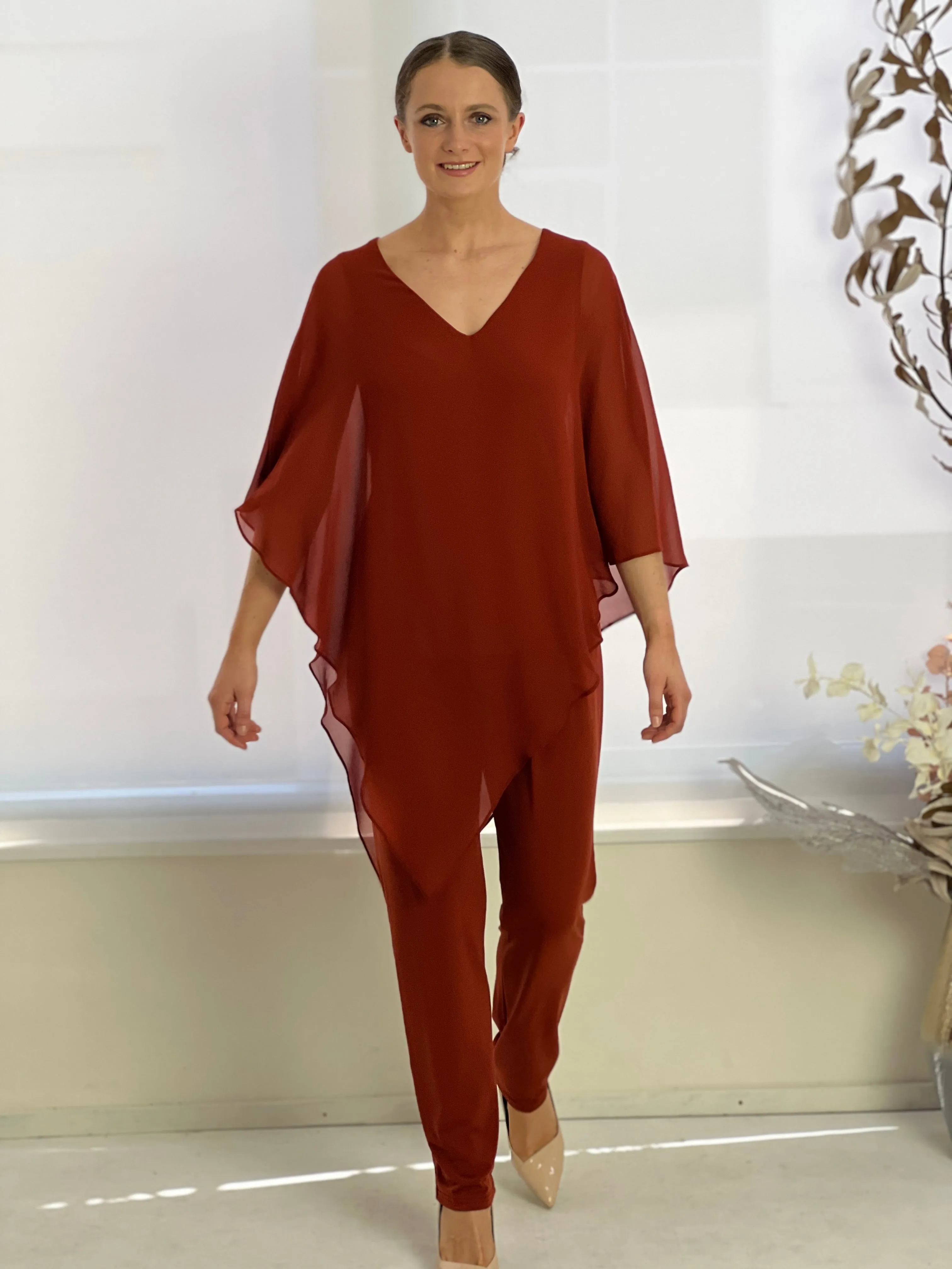 Juno Rust Jersey Pants