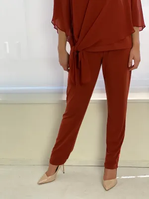 Juno Rust Jersey Pants