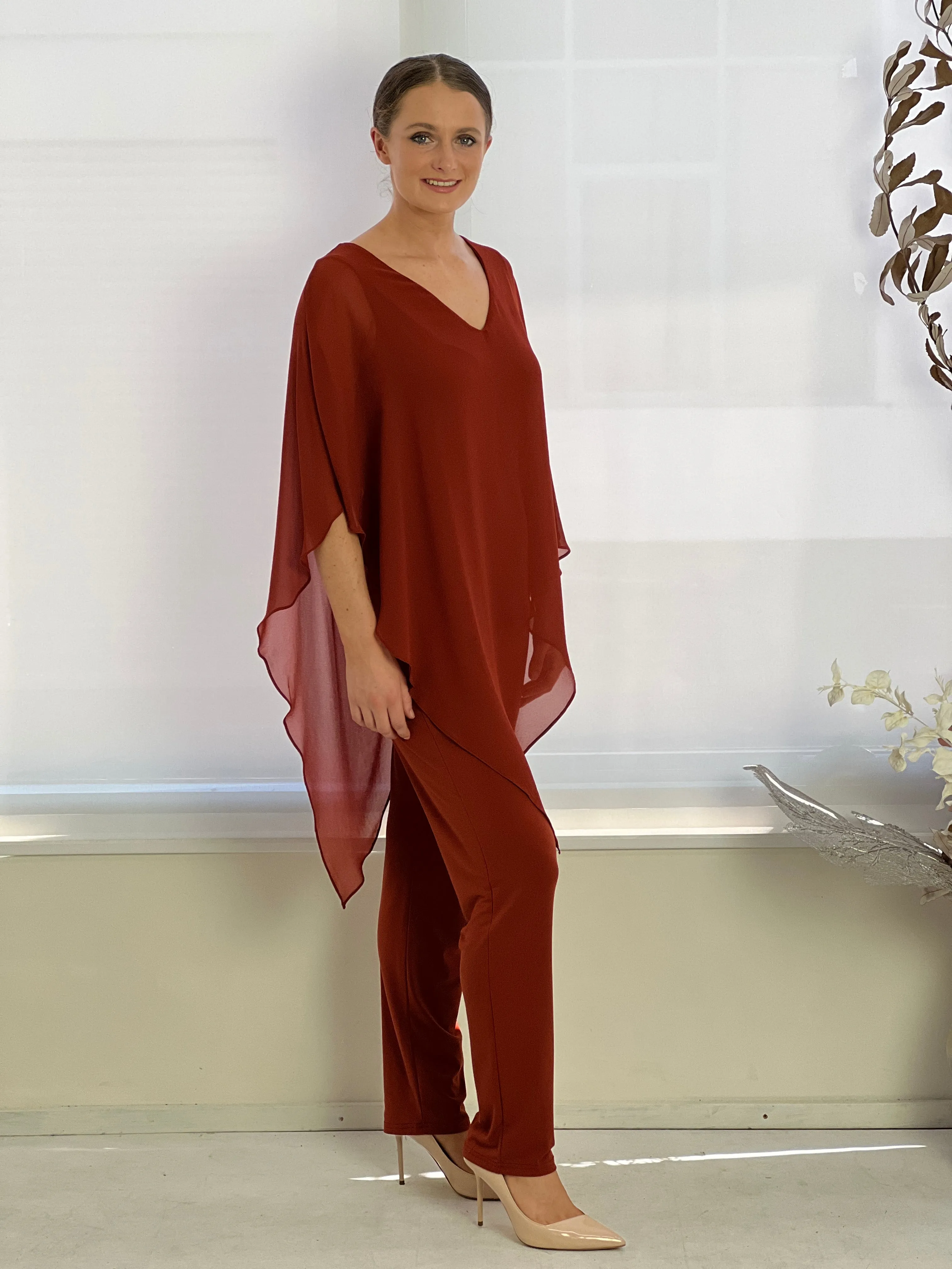 Juno Rust Jersey Pants