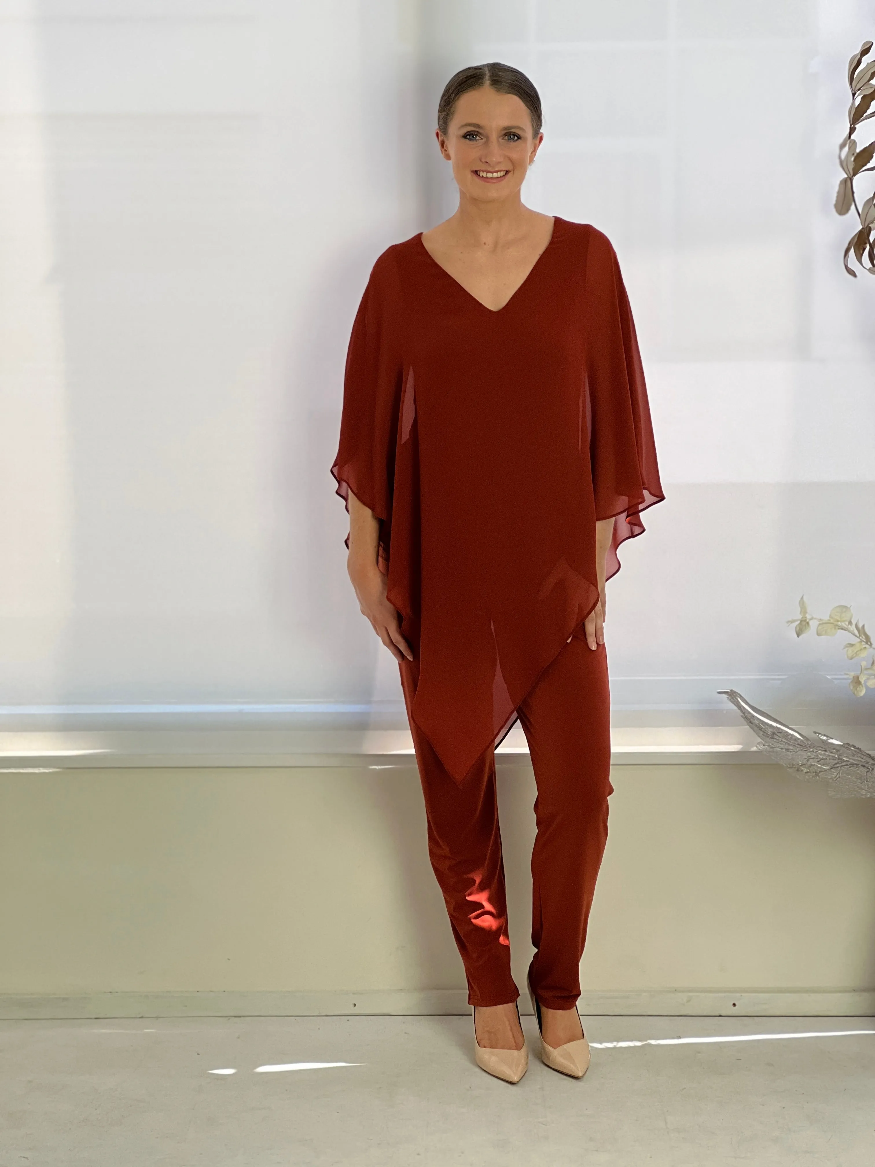Juno Rust Jersey Pants