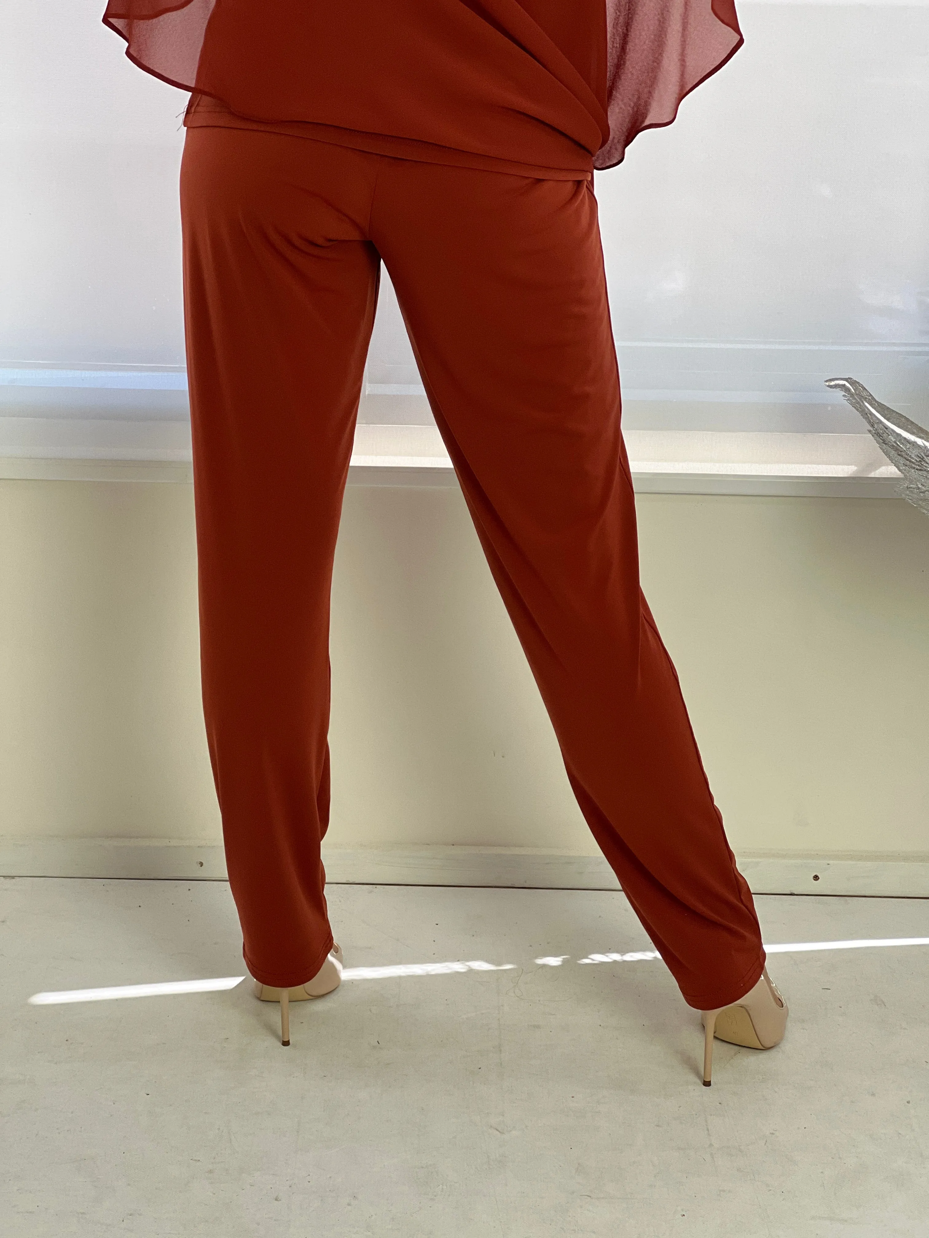 Juno Rust Jersey Pants