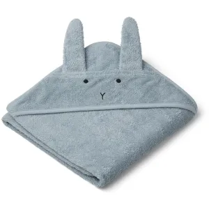 Liewood Albert Baby towel in Rabbit Sea Blue