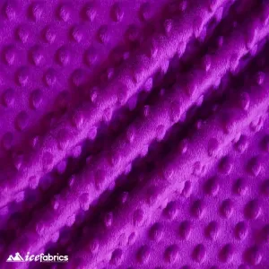 Magenta Minky Dot Fabric Blanket Fabric