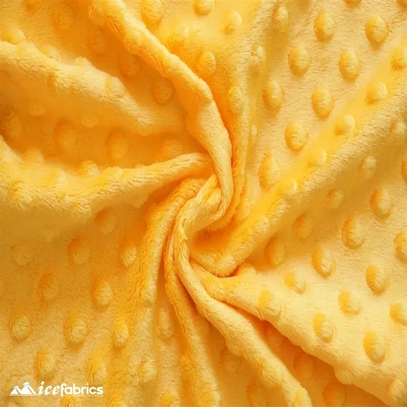 Mango Minky Dot Fabric Blanket Fabric