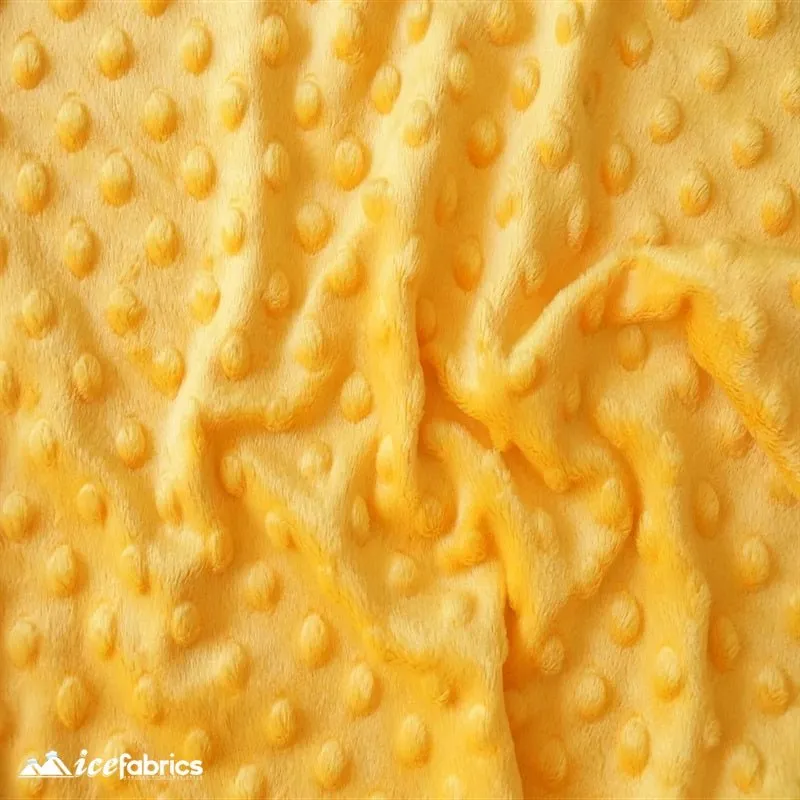 Mango Minky Dot Fabric Blanket Fabric