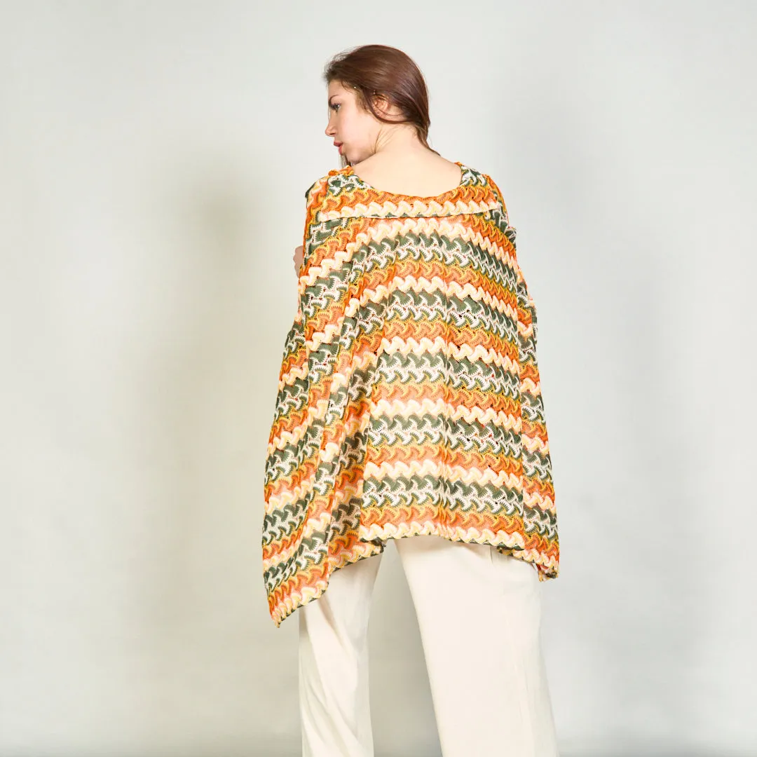 Multicolor abstract print flowy shirt wholesale
