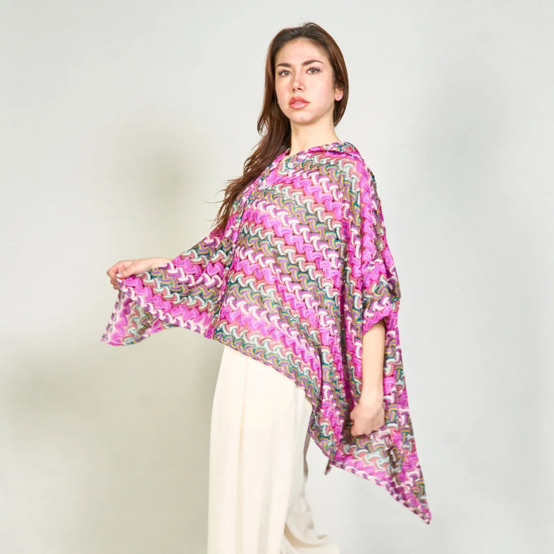 Multicolor abstract print flowy shirt wholesale