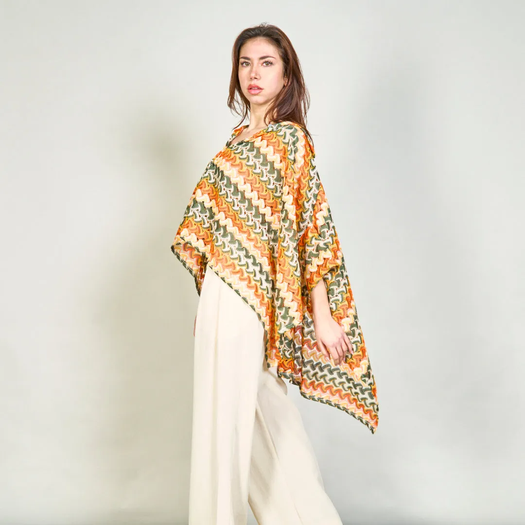 Multicolor abstract print flowy shirt wholesale
